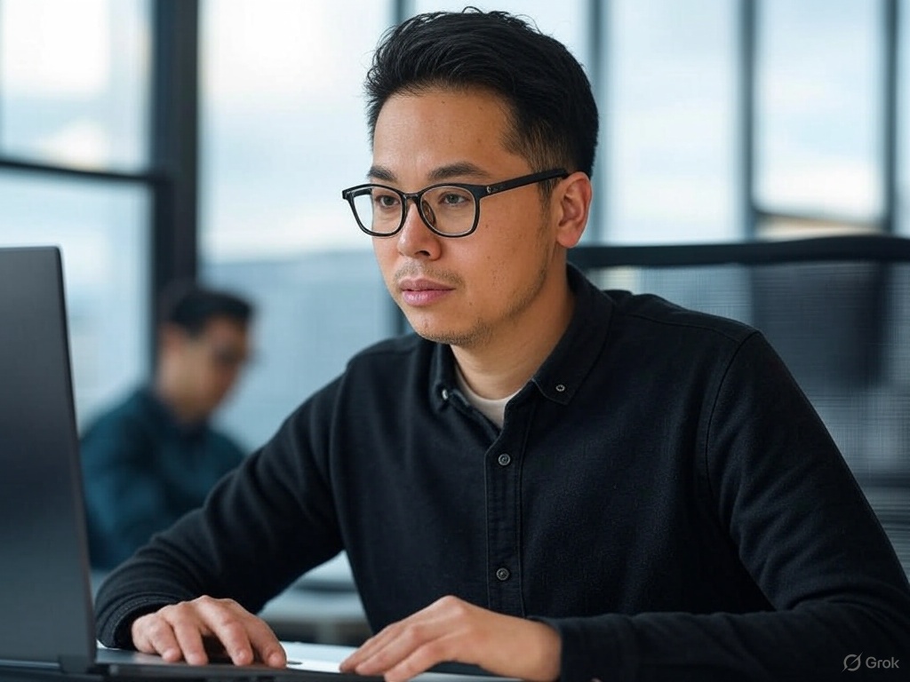 Team member working remotely